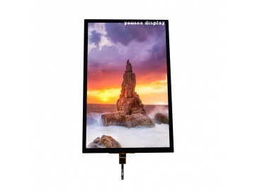 宇锡10.1寸竖屏液晶显示模组, 1200x1920, 600亮度, 40pins MIPI 接口, IPS视角 TFT LCD电容触摸显示屏带屏蔽膜