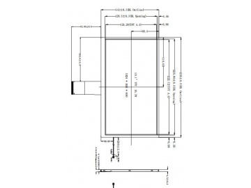 10.1寸TFT液晶显示屏 1024*600 TN液晶屏 350亮度 60PIN LVDS