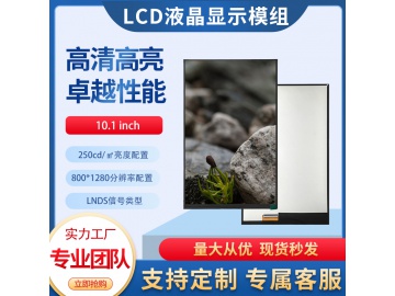 10.1寸TFT液晶显示屏 800*1280 250亮度 IPS液晶屏 40PINS MIPI 宽温屏