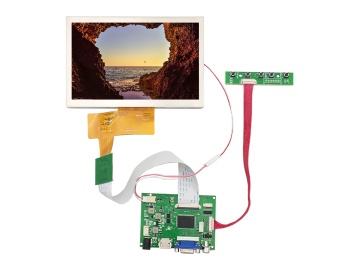 7寸TFT液晶显示屏 800*480 IPS液晶屏 480亮度 40PINS LVDS 可选配HDMI板