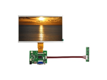10.1寸TFT液晶显示屏 1024*600 IPS液晶屏 500亮度 50PINS RGB 工业液晶屏