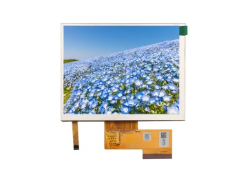 5.7寸TFT液晶显示屏 640*480 IPS液晶屏 600亮度 60PINS LVDS 工业液晶屏