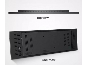 32寸 4K 1/2切割条形屏 28.5寸 3840*1080 500亮度 适用于地铁/公交/广告机等 长条屏 条形屏