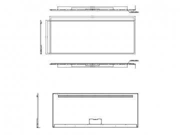 70寸条形屏, 3840*1472, 公交车用条形液晶显示屏, 轨道交通用条形液晶显示屏, 多种尺寸可供选择