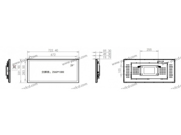 29寸条形广告机, 1920*450, 450NITS广告机 商业显示器 条状液晶显示器 高亮商业显示器 地铁线路标牌