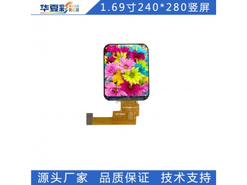 1.69寸240*280手表显示屏宠物厕所饮水器咖啡机SPI8080QSPI液晶屏