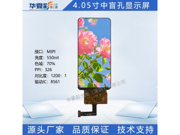 4.05寸中盲孔显示屏540*1168超高清高亮窄边窄长小手机卡片机彩屏