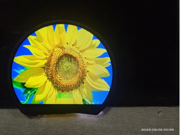 3.54圆形液晶屏 800*640 1000亮度 摩托车仪表 圆屏 24bit RGB