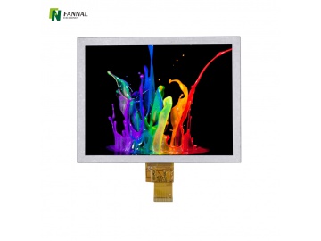 8寸工控IPS显示屏 1024*768 IPS液晶屏 600亮度 40PINS LVDS 工业显示屏