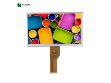 7.0寸TFT液晶显示屏 1024x600 IPS液晶屏 600亮度 40PINS LVDS 工业显示屏