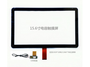 15.6寸电容触摸G+G结构 USB接口ILI2511驱动控制板