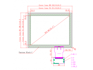 10.4寸电容式触摸屏液晶显示器触摸屏USB接口应用于机器人、军工、车载、医疗、工业等行业