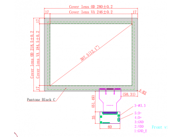 12.1寸电容式触摸屏液晶显示器触摸屏USB接口应用于机器人、军工、车载、医疗、工业等行业