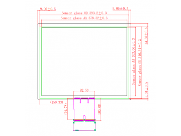 19寸电容式触摸屏液晶显示器触摸屏USB接口应用于机器人、军工、车载、医疗、工业等行业