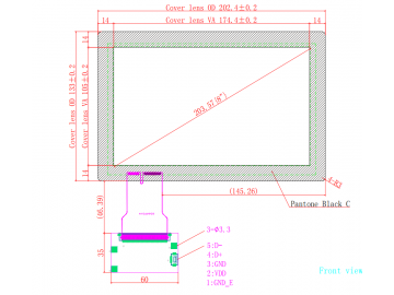 8寸电容式触摸屏液晶显示器触摸屏USB接口应用于机器人、军工、车载、医疗、工业等行业