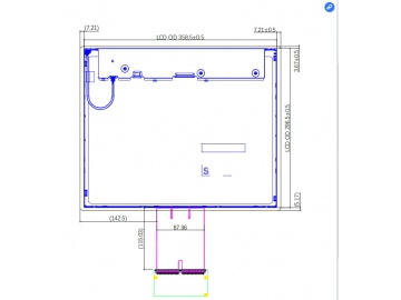 17寸触摸屏模组 1280*1024 350亮度 30PINS LVDS G170EG01_V1 显示模组 框贴模组 带电容触摸