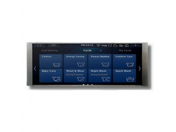 6.86" TFT显示屏, IPS液晶屏, 条形, MIPI接口, 480×1280像素, 用于汽车显示器