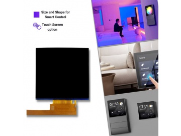 3.95" TFT显示屏 方形IPS液晶屏480x480 MIPI 接口 用于86盒子智能控制面板