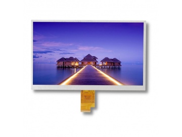 10.1" TFT显示屏, IPS液晶屏, LVDS接口, 1024x600分辨率, 全视角显示屏, 用于工业和医疗设备