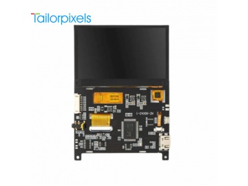 4.3" TFT显示屏, IPS液晶屏, HDMI 触摸屏, VGA接口, 用于连接树莓派, LattePanda, 集成显示器, HDMI显示套件