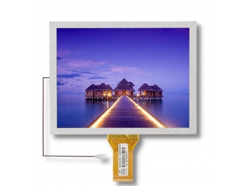 8.0" TFT显示屏, TN液晶屏, RGB接口, 800x600分辨率, 用于工业和医疗设备