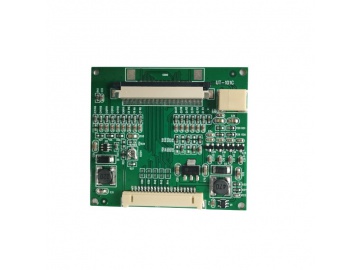 10.1寸TFT显示屏控制板, LVDS 20-pin to LVDS 60-pin, LCD控制板, 支持分辨率为1024&times;600, 用于测试中显示屏接口信号转换, 生产