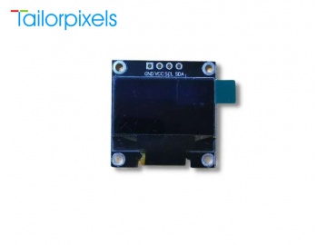 0.96寸OLED, PMOLED显示器, 128×64, 白色, I2C, SSD1306, 手持式LCD终端