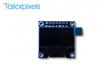 0.96寸OLED, PMOLED显示器, 128×64 分辨率, 单色, 白色, SPI或I2C接口, SSD1306, 手持式LCD终端