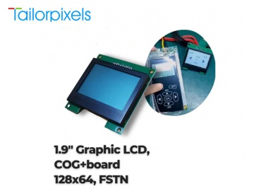 12864 点阵图形LCD, FSTN, ST7565R, 8080 8BIT, 图形LCD显示器, COG FSTN LCD