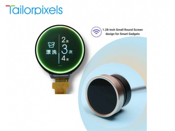 1.28" IPS TFT 圆形显示屏 240x240, SPI接口, 用于智能小工具