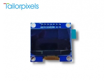 1.3寸OLED, OLED显示器, 128×64 分辨率, 单色, 白色, SPI或I2C接口, SH1106, 手持式OLED终端