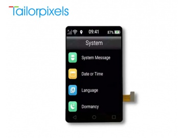 3.1" TFT显示屏IPS液晶屏 MIPI接口 高分辨率480x800像素 带电容触摸屏 用于执法仪, 对讲机, 仪器仪表