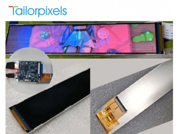 7.1" 长条屏280x1424, IPS液晶屏, TFT彩色显示屏, MIPI 40pin接口, 可搭配HDMI板