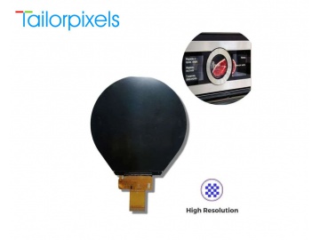 3.45寸LCD圆屏800x800带触摸屏, IPS液晶屏, TFT-LCD显示屏, MIPI接口, 用于仪器仪表, 智能家居