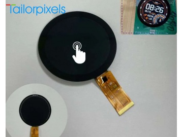 1.85寸LCD圆触摸屏, IPS液晶屏, TFT-LCD显示屏, MIPI/QSPI/8BIT/SRGB接口, 360x360分辨率, 用于智能家居, 手持设备