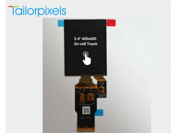 2.4英寸AMOLED显示屏, SPI/MCU/MIPI, On-cell触摸, 450×600像素, 适用于手持设备