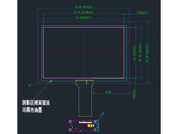 10.1寸 国产防眩高亮 屏蔽 电容触摸 宽温工作 抗振动性能好 满足军工 工控要求 主动笔