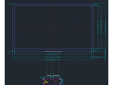 18.5寸 全国产防眩高亮屏蔽电容触摸加固显示模块 宽温工作 抗振动强 满足军工 工控要求