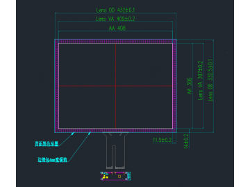 20.1寸 国产防眩高亮屏蔽电容触摸显示模块 宽温工作 满足军工 工控要求