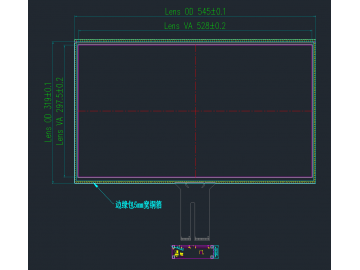 23.8寸 全国产防眩高亮屏蔽电容触摸加固显示模块 宽温工作 抗振动强 满足军工 工控要求 4K