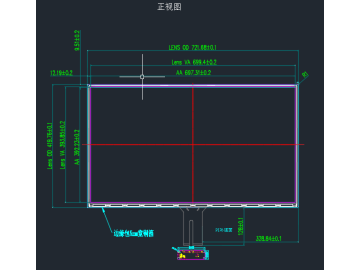 32寸防眩加热丝网屏蔽显示模块 宽温工作 抗振动强 满足军工 工控要求 -20到50度工作