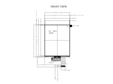 6.16寸TFT液晶显示屏 720*900 30PINS MIPI JD9365TX INCELL 手持液晶显示屏