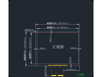 10.4寸电容触摸屏 G+G 多点触摸 16:9 USB 工业/商业电容屏 国产方案