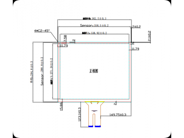 17寸电容触摸屏  G+G 5:4 多点触摸 USB  车载电容屏 工业/商业电容屏 盖板多功能可定制