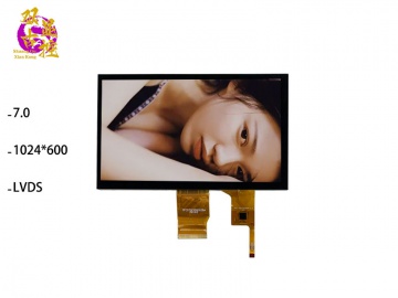 双古显控 7.0寸TFT电容触摸液晶屏 IPS 1024*600 LVDS 40PIN 全贴合 应用于工控设备、医疗、智能家居、玩具等