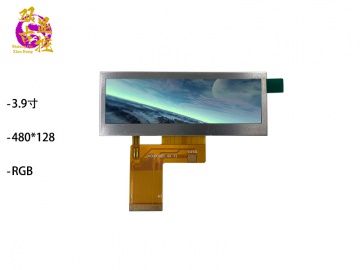 双古显控 3.9寸TFT条形液晶屏 480*128 RGB接口 500亮度 可配全贴合触摸屏 应用于（工业、家电、玩具、医疗类用TFT液晶显示屏）