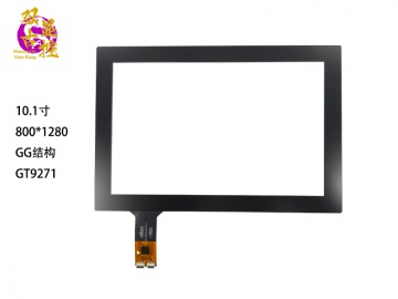 双古显控 10.1寸 电容触摸屏GT9271 G+G结构 双I2C接口 AG防炫 可配液晶屏 全贴合 应用于广告、智能平板、车载、智能家居、工控、医疗、商显等