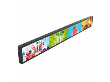 23.1寸TFT液晶显示屏 1920*158 700亮度 51PINS LVDS 条形屏 货架商场海报广告展示长条屏