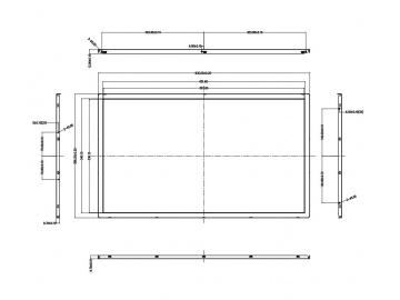 27寸, 1920*1080, 1000亮度, 30pins, LVDS接口 高亮屏, 广告机
