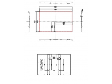 55寸, 1920*1080, 2000亮度, 51pins, LVDS接口 高亮屏, 广告机
